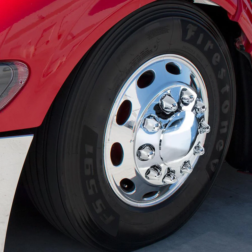 Front Axle Cover with Dome Cap and 1-1/2" Push-On Nut Covers - Image 5