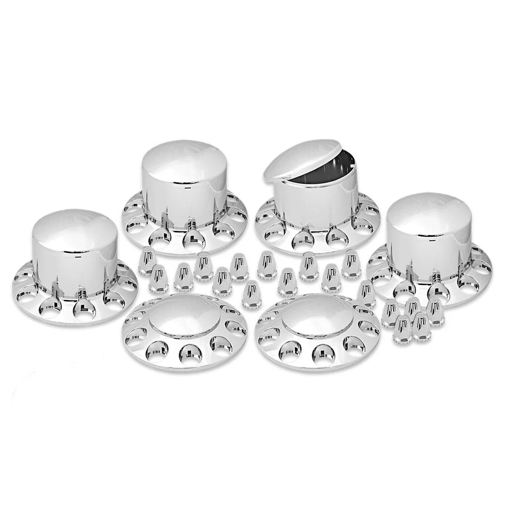 Front & Rear Axle Cover Kit, Dome, 33mm Push-On