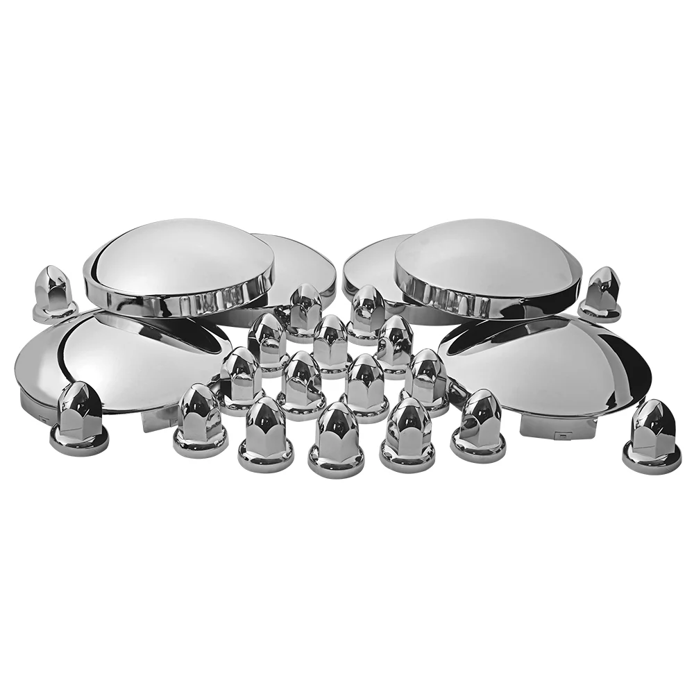 Front & Rear Hubcap Nut Cover Kit, 33mm Push On