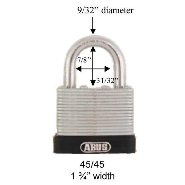 Galvanized Steel 45/45 Padlock