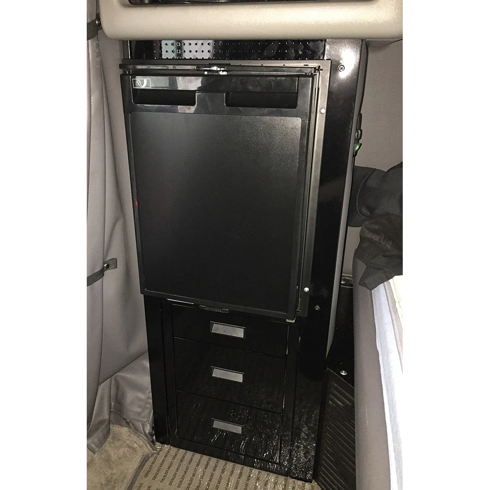 Gloss Black Refrigerator Kit for Peterbilt 389 2008-2015 - Image 2