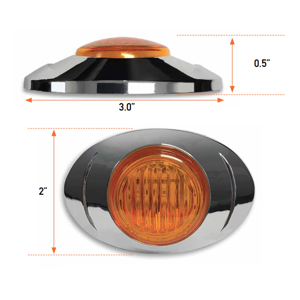 Granite Red/Clear Marker LED Light - Image 4