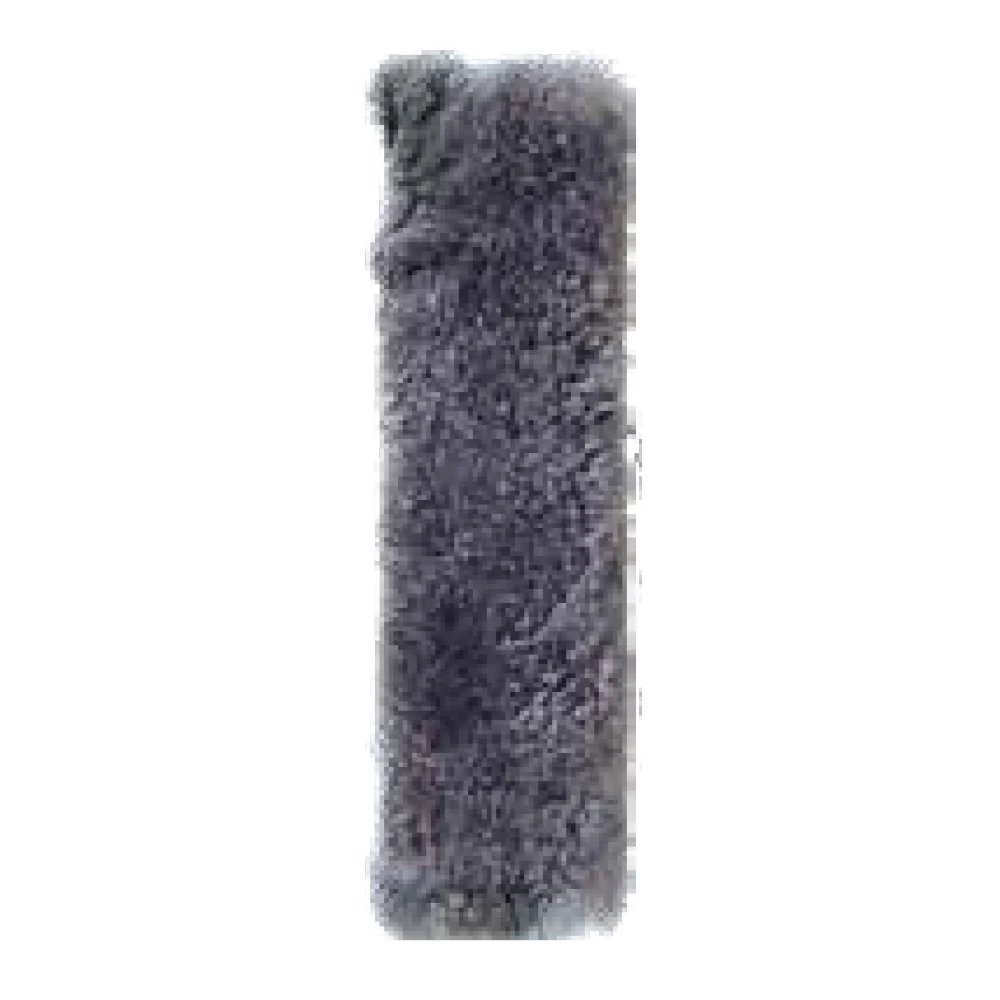Gray Faux Fur Seat Belt Shoulder Pad