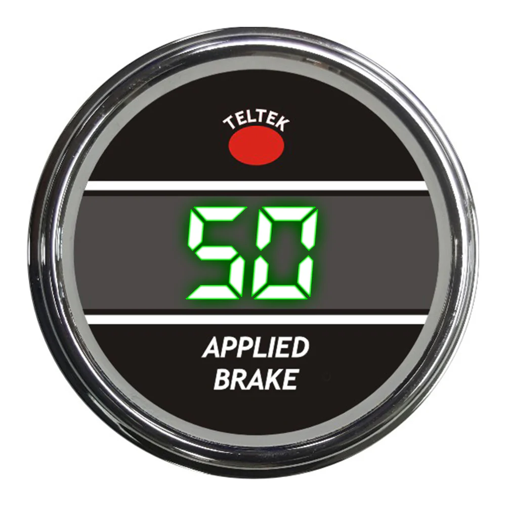 Green Applied Brake Teltek Smart Gauge for Peterbilt 2006 and newer