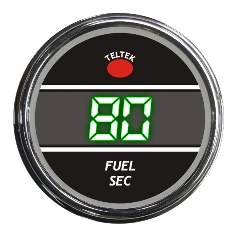 Green Fuel Level Secondary Teltek Smart Gauge for Peterbilt 2006 and newer