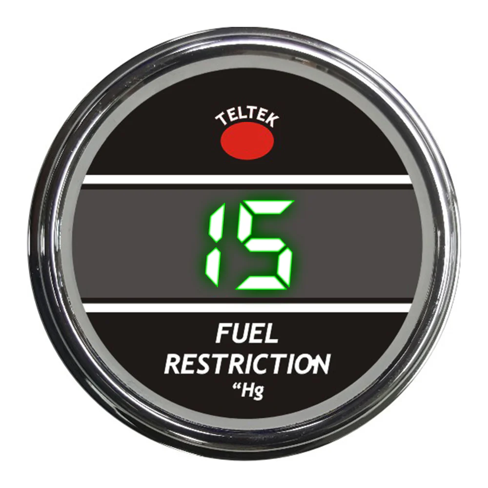 Green Fuel Restriction Teltek Smart Gauge for Peterbilt 2006 and newer
