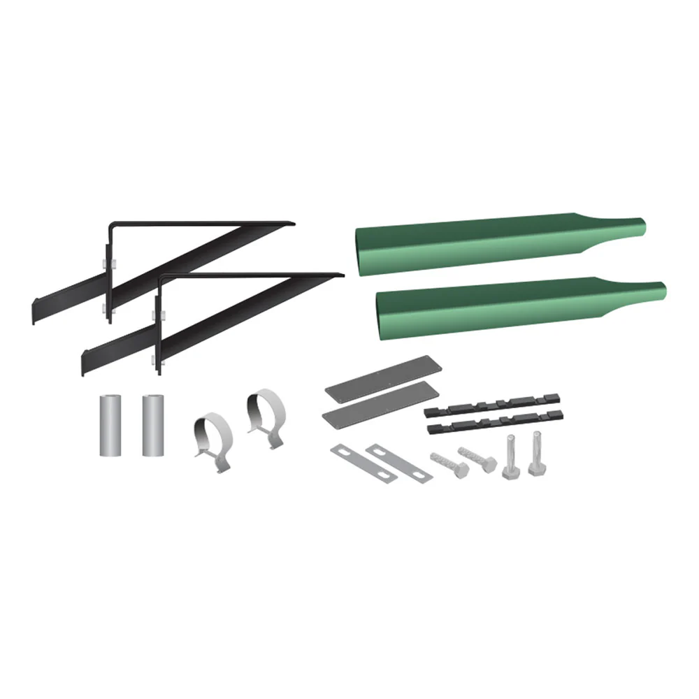 Green Half Fender Smoke & Mirrors Bracket Kit