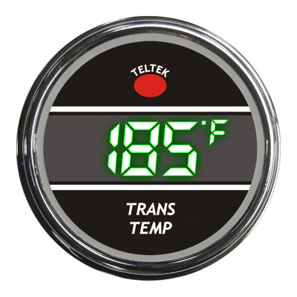 Green Transmission Temperature Teltek Smart Gauge for Kenworth 2006 and newer