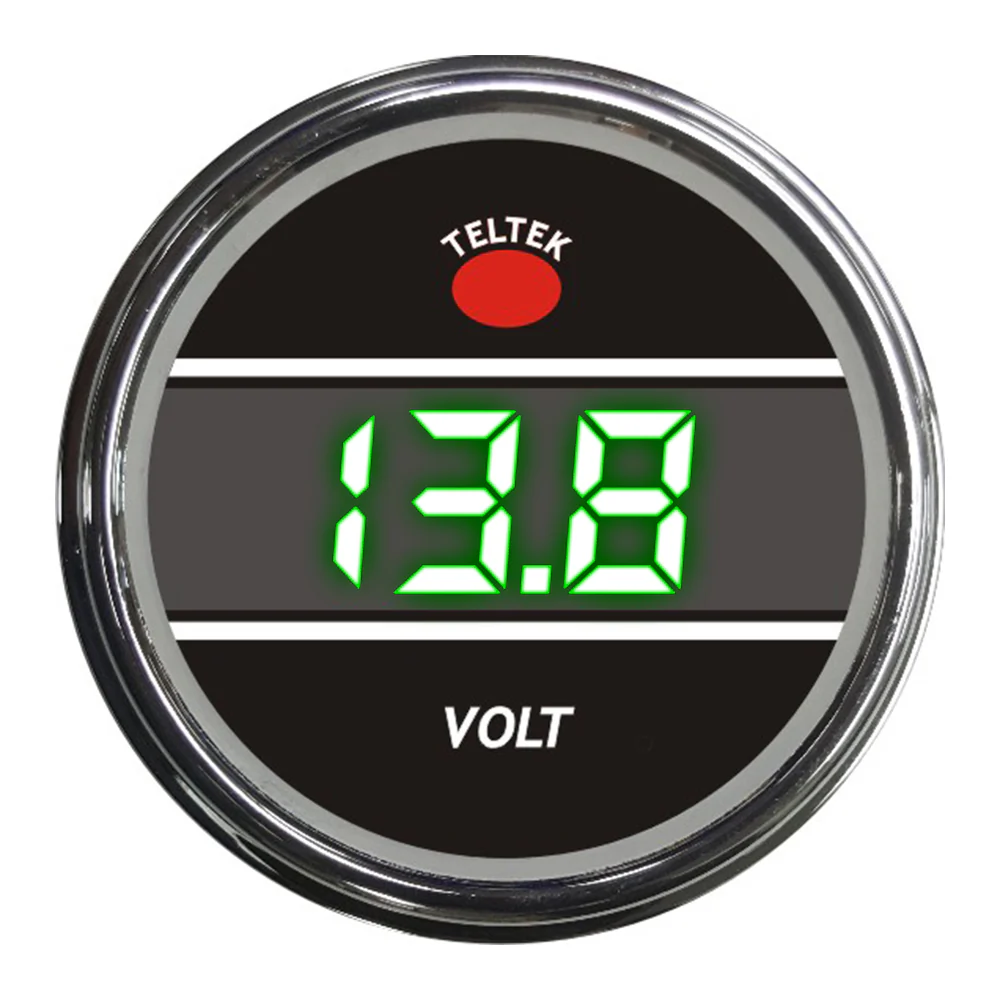 Green Voltmeter Teltek Smart Gauge for Kenworth 2006 and newer