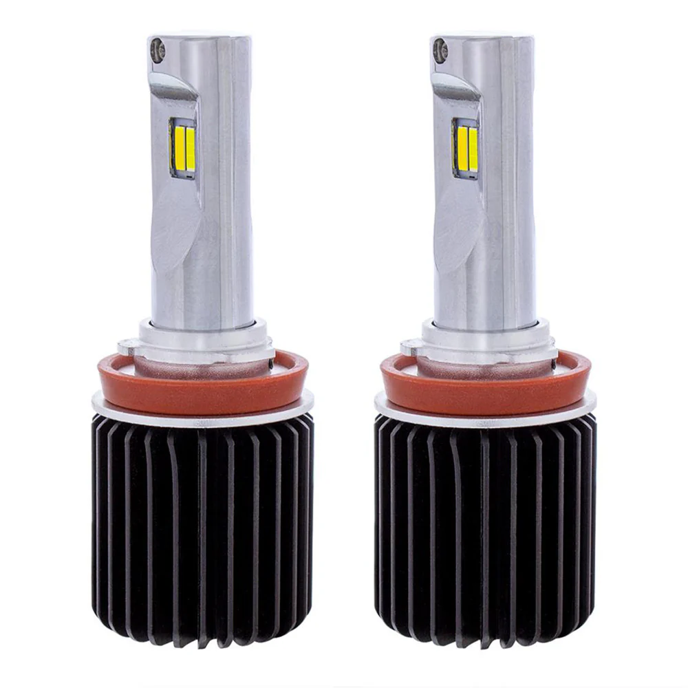 H11 Triple Color High Power 12V LED White and Yellow Bulbs - 2 Pack