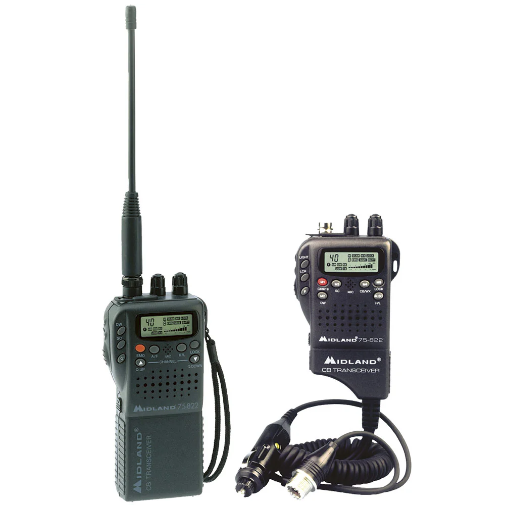 Handheld CB Radio and 12-Volt Antenna Adapter - Image 2