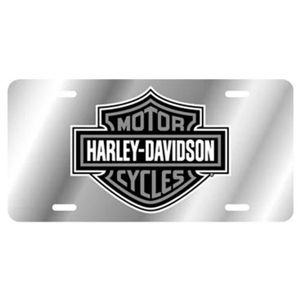 Harley-Davidson Grey Acrylic Mirror Tag