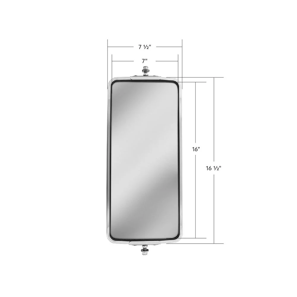 Heated 7" X 16" Stainless Steel West Coast Style Mirror with LED - Image 5