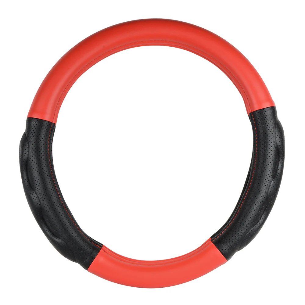 Heavy Duty Matte Red 18" Steering Wheel Cover