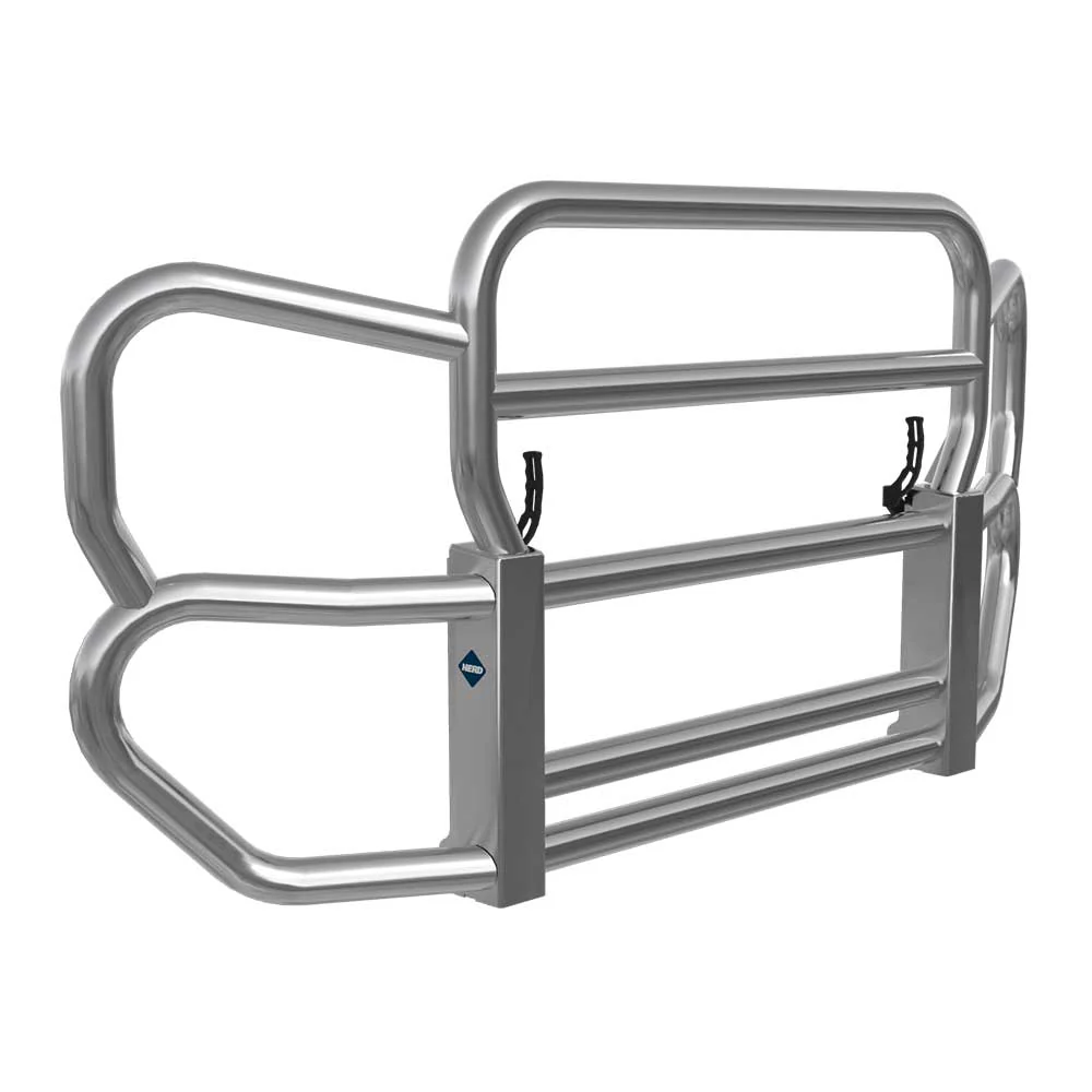 HERD Polished Stainless Coat Grille Guard Gen 4 for Freightliner Cascadia Gen 4, Western Star 57X SBA