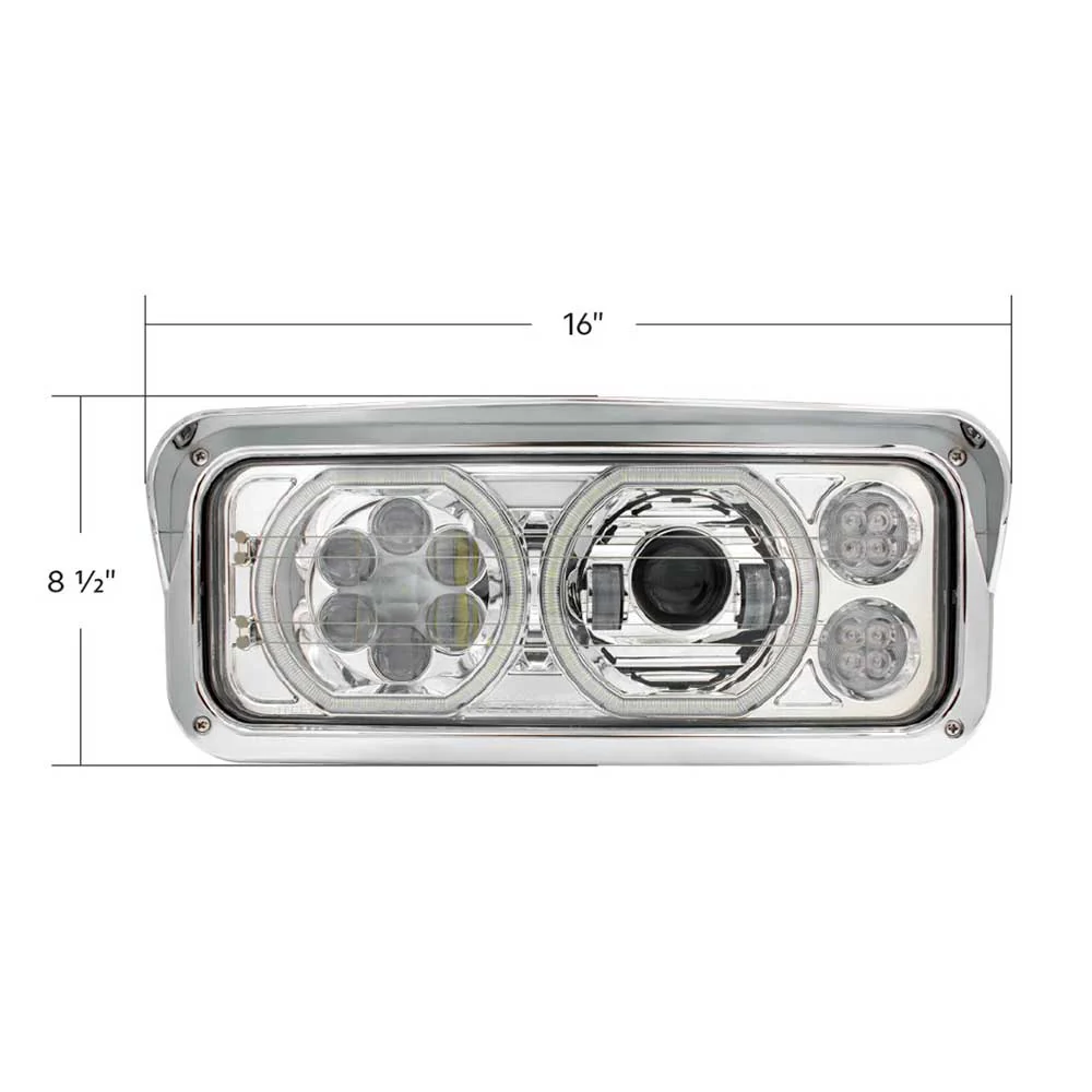 High Power Heated 10 LED Headlight with LED Turn, DRL - Image 4
