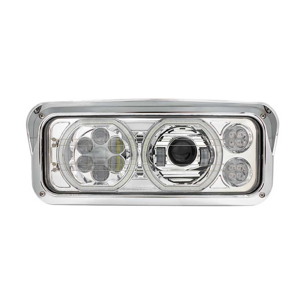 High Power Heated 10 LED Headlight with LED Turn, DRL - Image 6