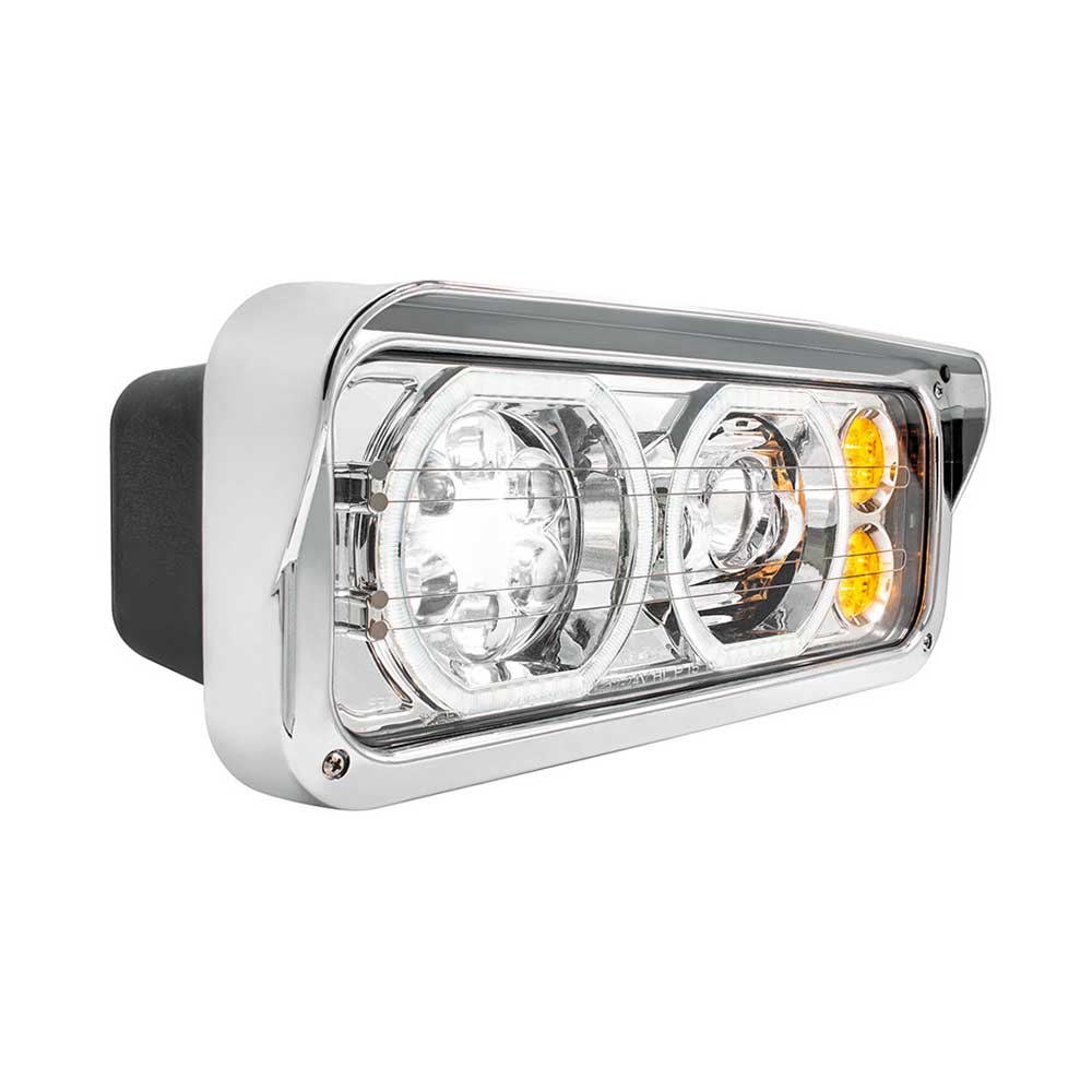 High Power Heated 10 LED Headlight with LED Turn, DRL - Image 7