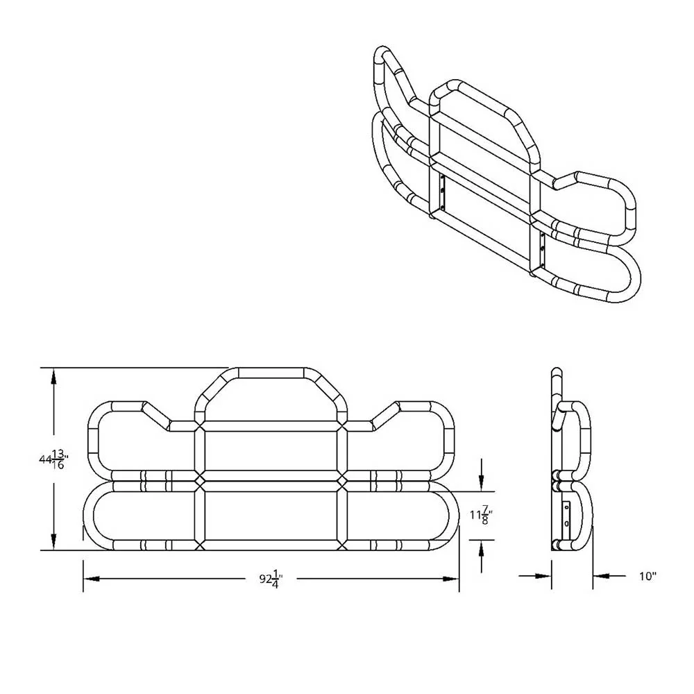 HighwayShield I95 SS Grille Guard, Bracket Kit for 2022+ KW T680, PB 579 - Image 8
