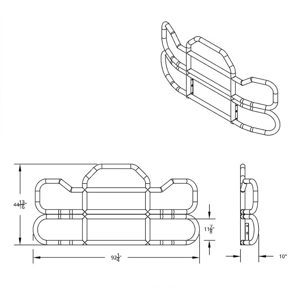 HighwayShield I95 SS Grille Guard, Bracket Kit for International LT, Prostar - Image 8