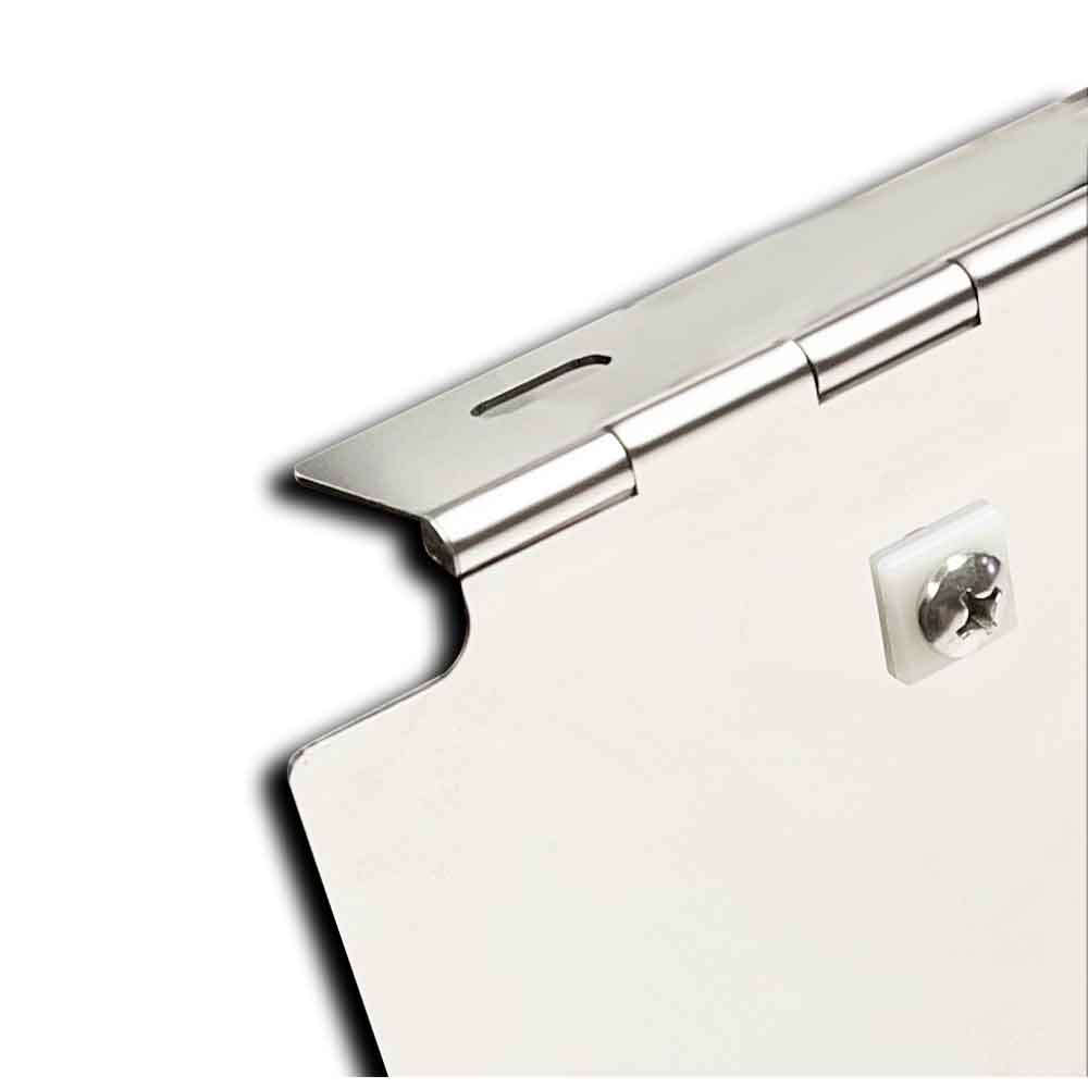 Hinged Triple Plate Holder 430 Stainless Steel - Image 2