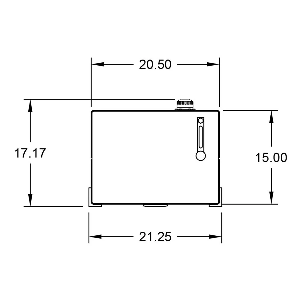 Hydraulic Aluminum Tank with Diamond Plate Top - 30 Gallons - Image 2