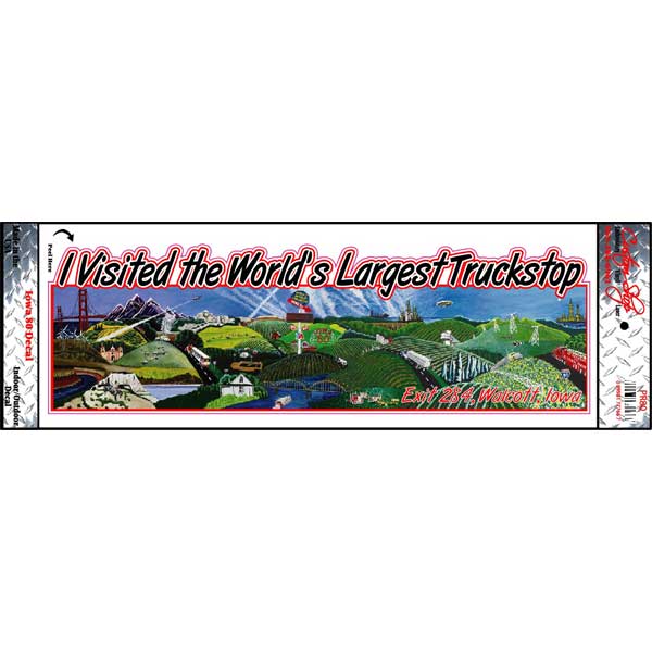 I Visited The Worlds Largest Truckstop Vinyl Decal