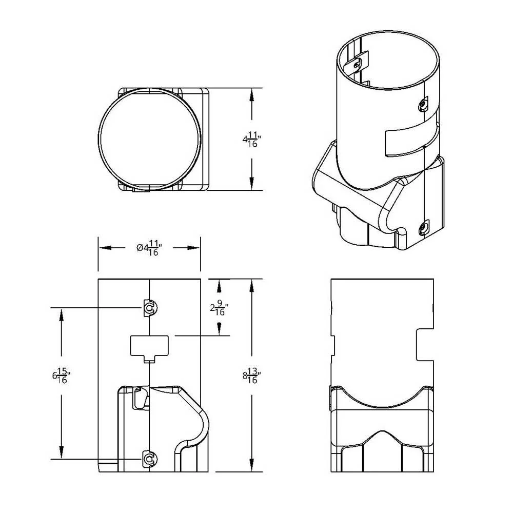 International 5000, 7000, 8000 Series Chrome Middle Steering Column Cover - Image 7