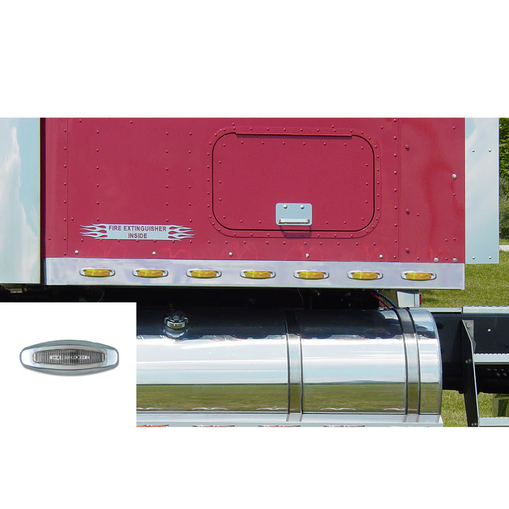 International 72" Pro Sleeper Panel Amber/Clear Crew Lights