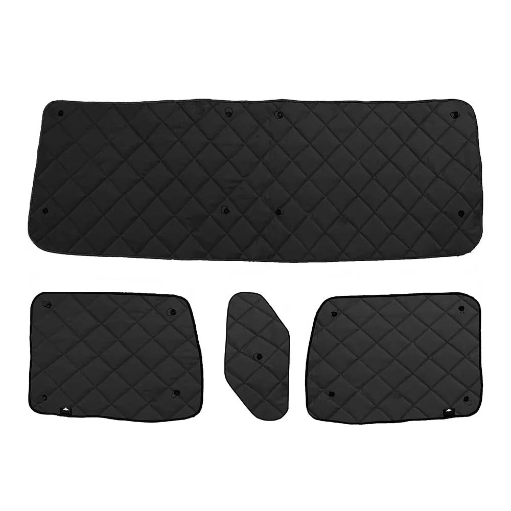 International 9100, 9100i, 9200, 9200i, 9400, 9400i, 9900, 9900i ZenEclipse Blackout Window Covers with Peeper - Black - Image 2