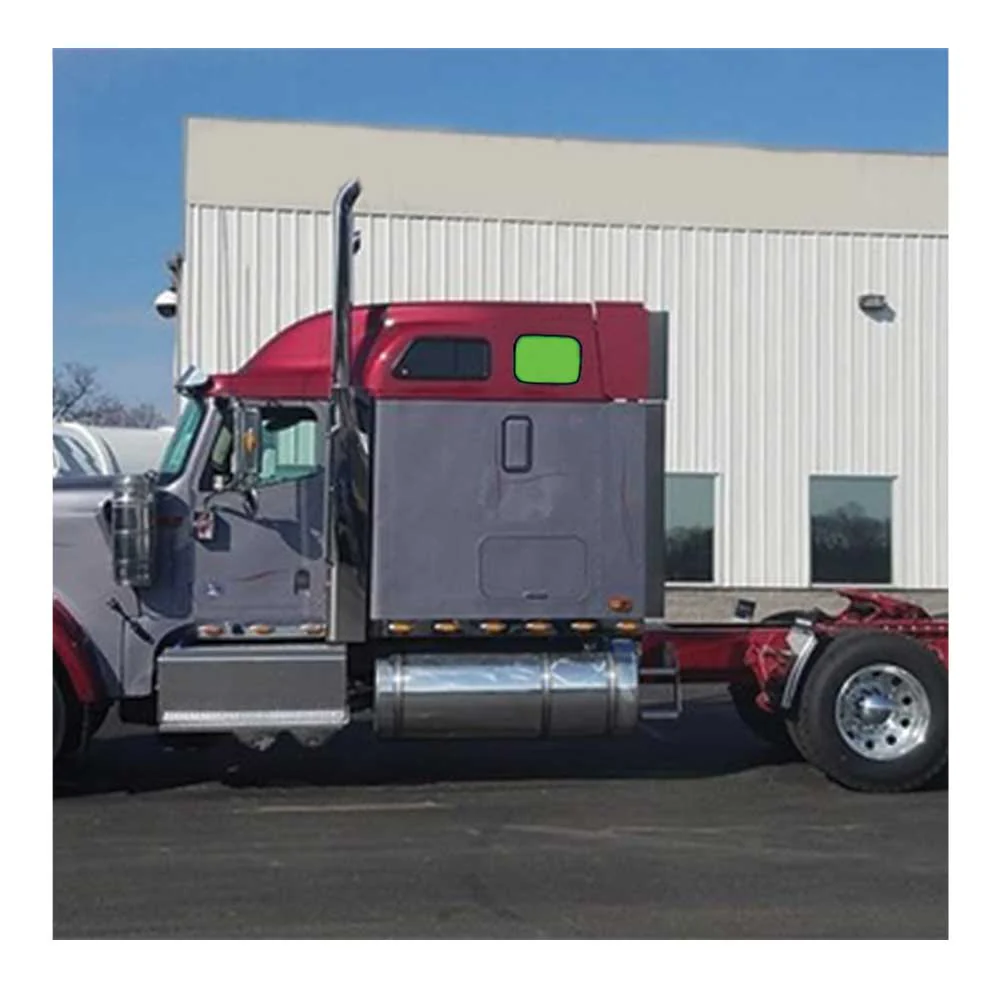 International 9100, 9200, 9300, 9400, 9900 1999 and older ZenEclipse Upper Bunk Rectangular Window Cover -Grey - Image 2