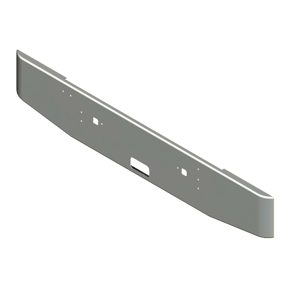 International 9300 16" Tapered Chrome Bumper - Image 2