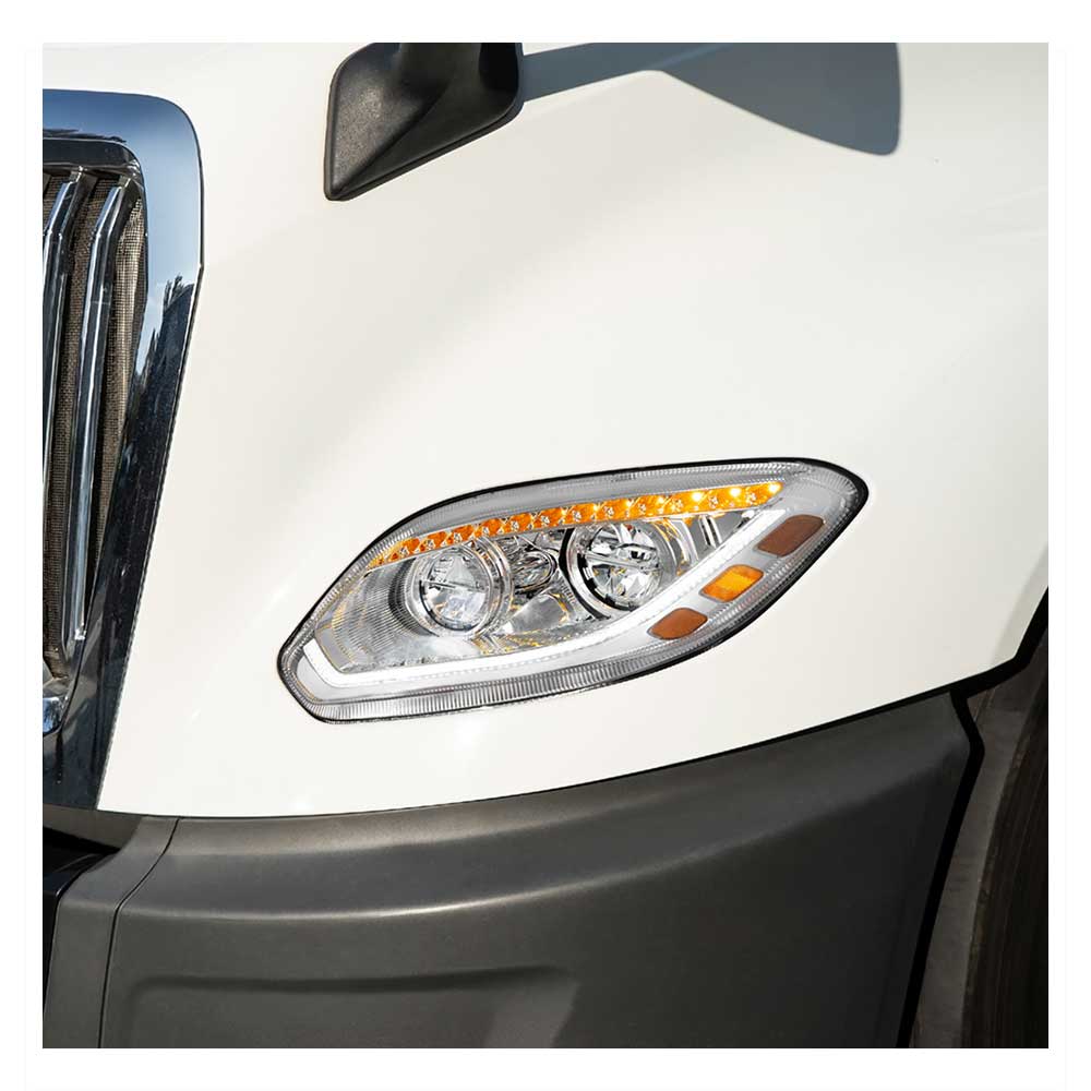 International LT 86 LED Chrome Headlight - Image 3