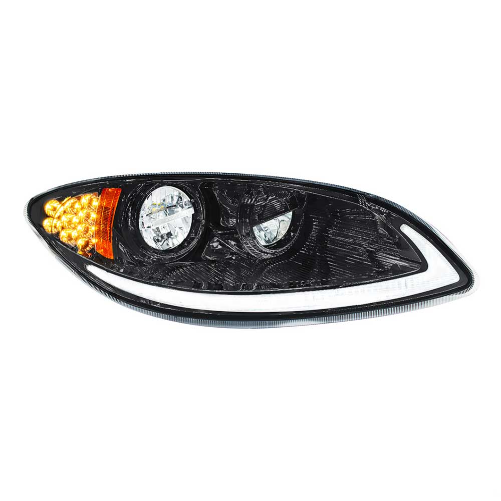 International Prostar 2006-2017 Blackout LED Headlight with LED Light Bar and Turn Signal - Image 11