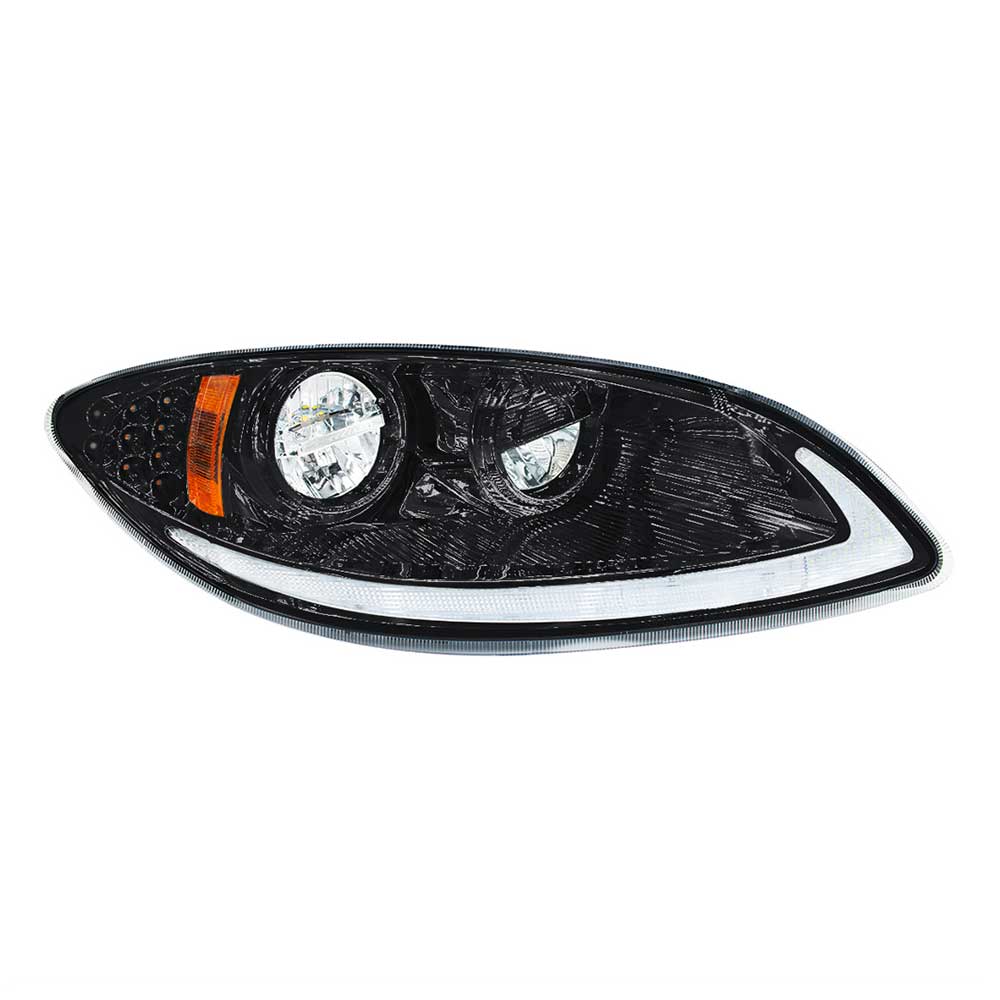 International Prostar 2006-2017 Blackout LED Headlight with LED Light Bar and Turn Signal - Image 7