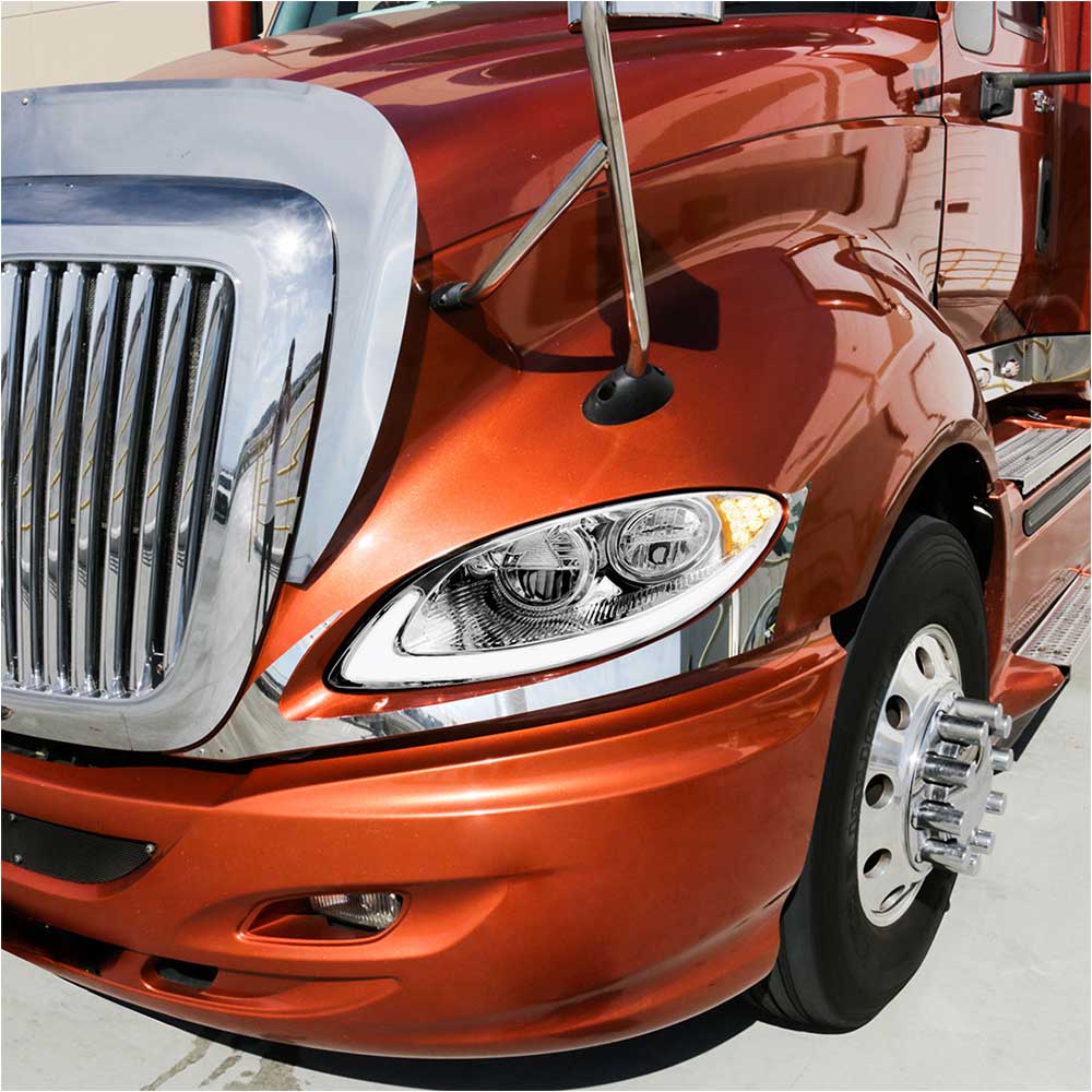 International Prostar 2006-2017 LED Headlight with LED Light Bar and Turn Signal - Image 2