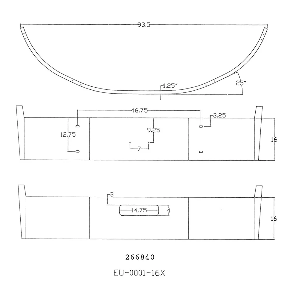 International ProStar 2008-2011 16" Chrome Bumper - Image 2
