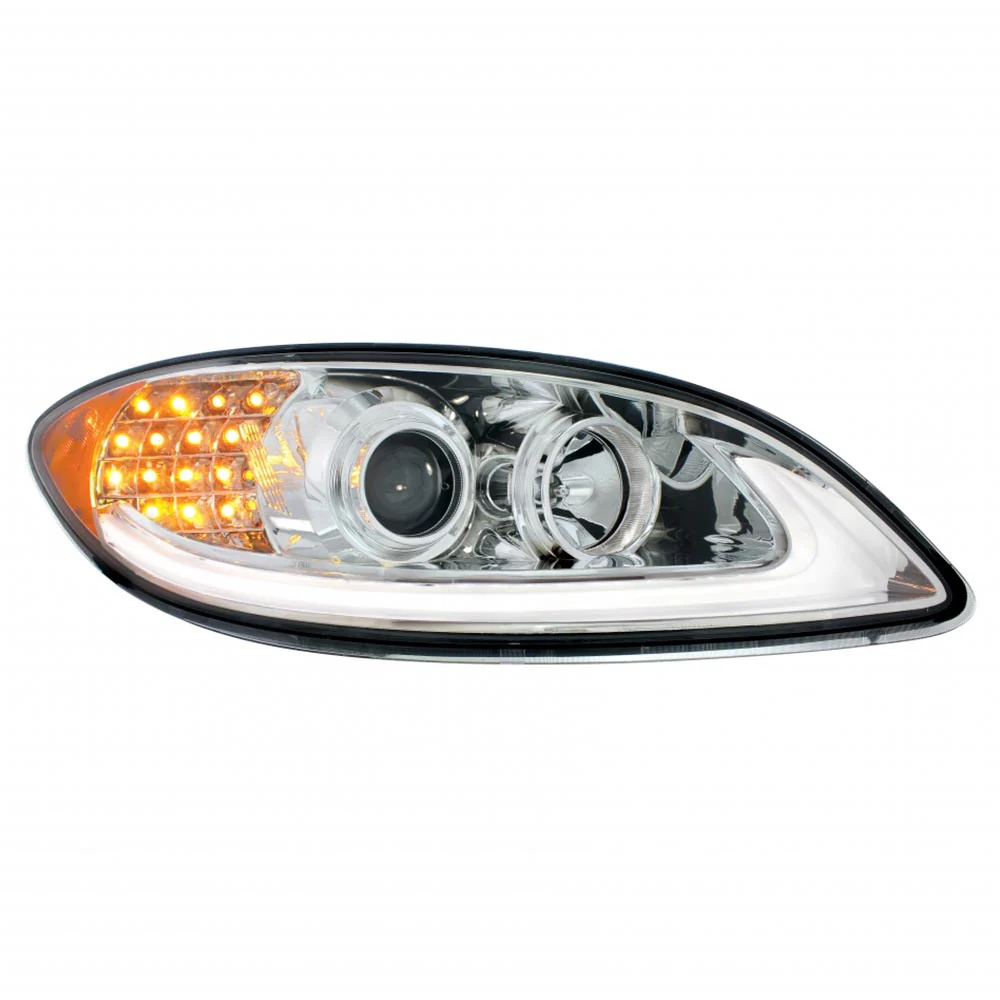 International Prostar Chrome Projection Headlight with LED Position and Turn Signal Lights - Image 8