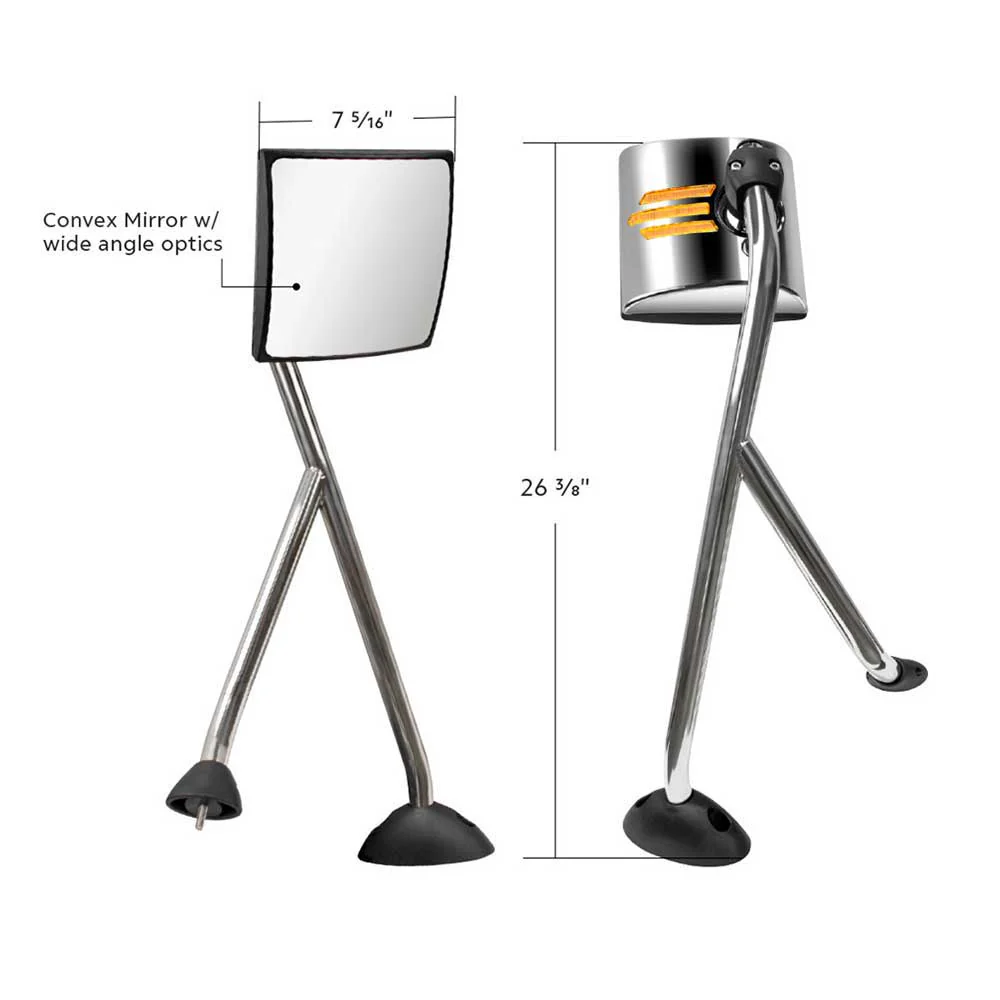 International Prostar SS Hood Mirror Assembly with Sequential LED Turn Signal - Image 2