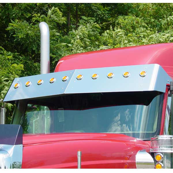 INTL i-Model 15" Drop Visor w/Inc. Lights & Bezels