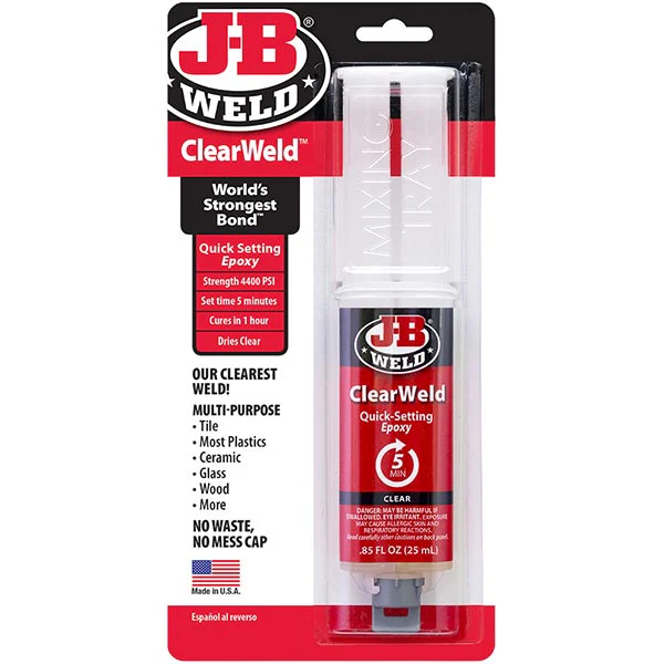 J-B Weld ClearWeld Epoxy Syringe
