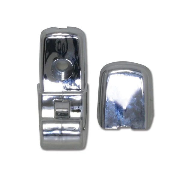 KENWORTH 06+ CHROME VISOR CLIP WITH CAP