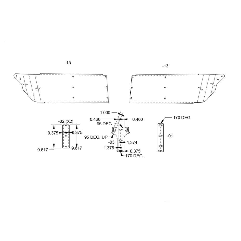 Kenworth 10" Factory Style Visor with Brackets - Image 2