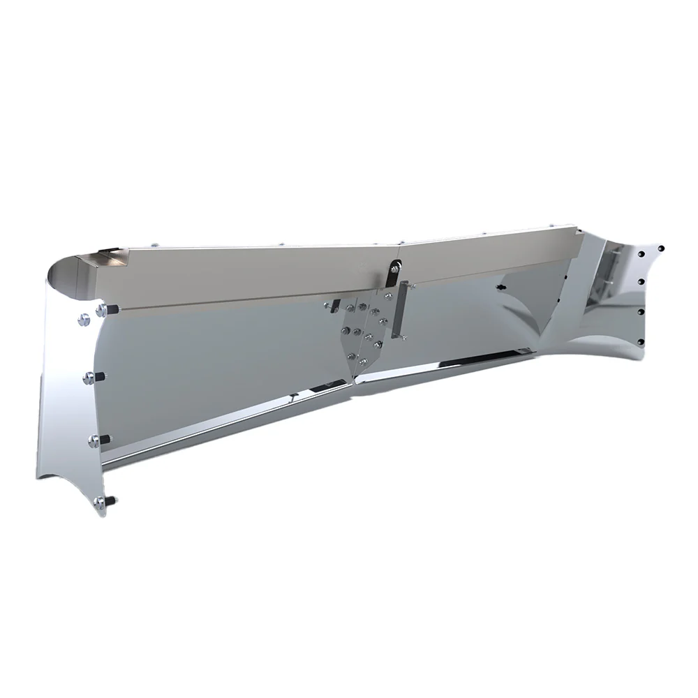 Kenworth 1998-2024 Drop Visor 13" x 11" with Ten 3/4" Light Holes - Image 2