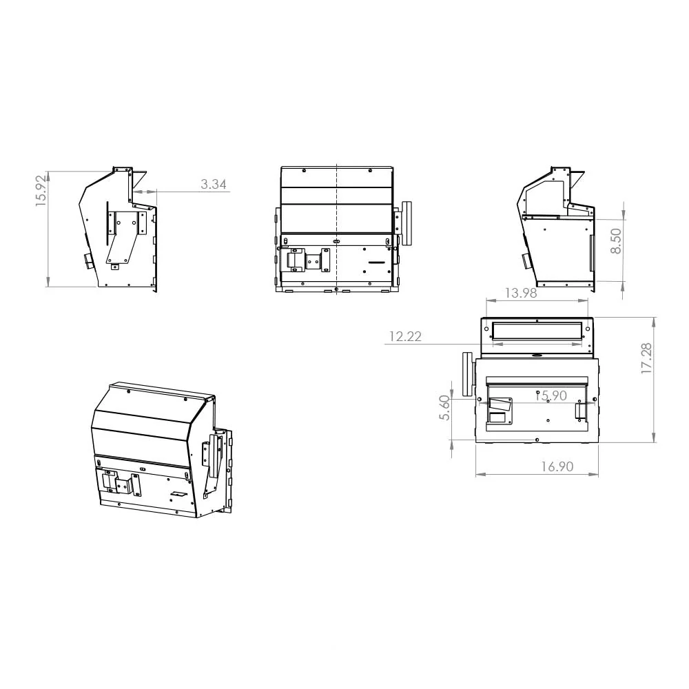Kenworth 2015+ Stainless Steel AC Heater Box Kit with Expansion Core - Image 2