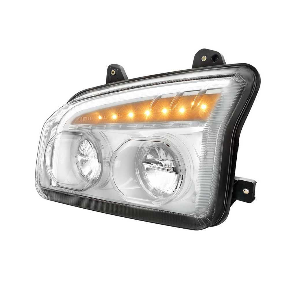 Kenworth 2015+ T880 Headlight with Turn Signal, Light Bar - Image 5