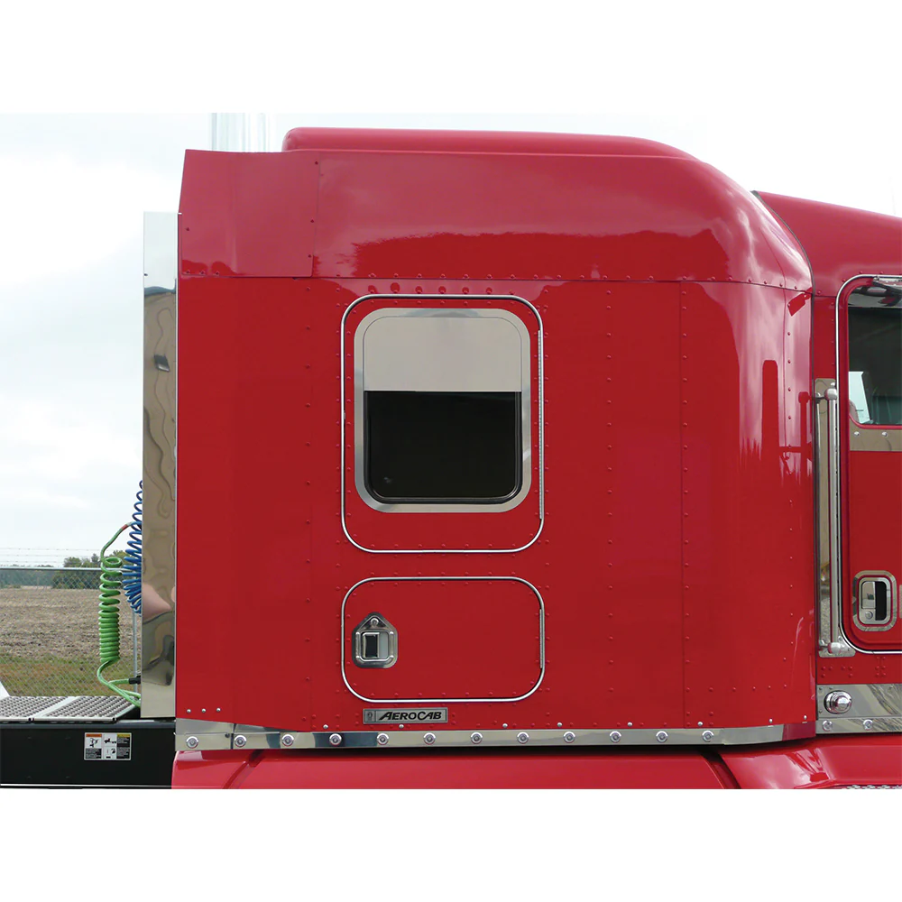 Kenworth 8" Stainless Sleeper Door Window Chop Top - Image 3