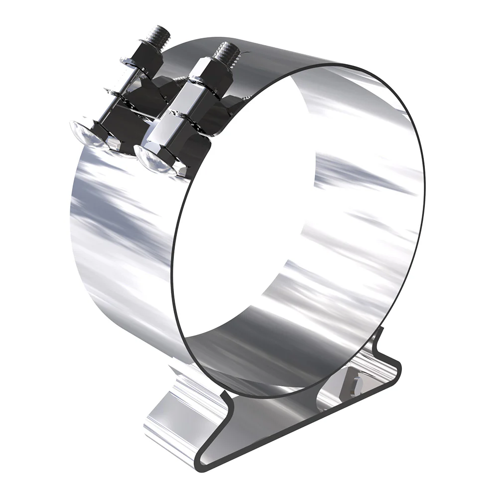 Kenworth 8"D x 4"W Heavy Duty Two Stud Exhaust Clamp
