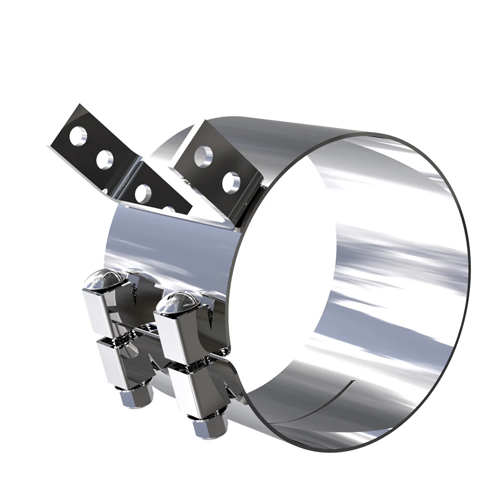Kenworth AeroCab 6"D x 4"W Heavy Duty Top Exhaust Clamp