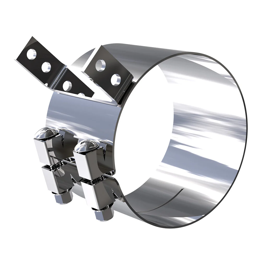 Kenworth AeroCab 8"D x 4"W Heavy Duty Top Exhaust Clamp